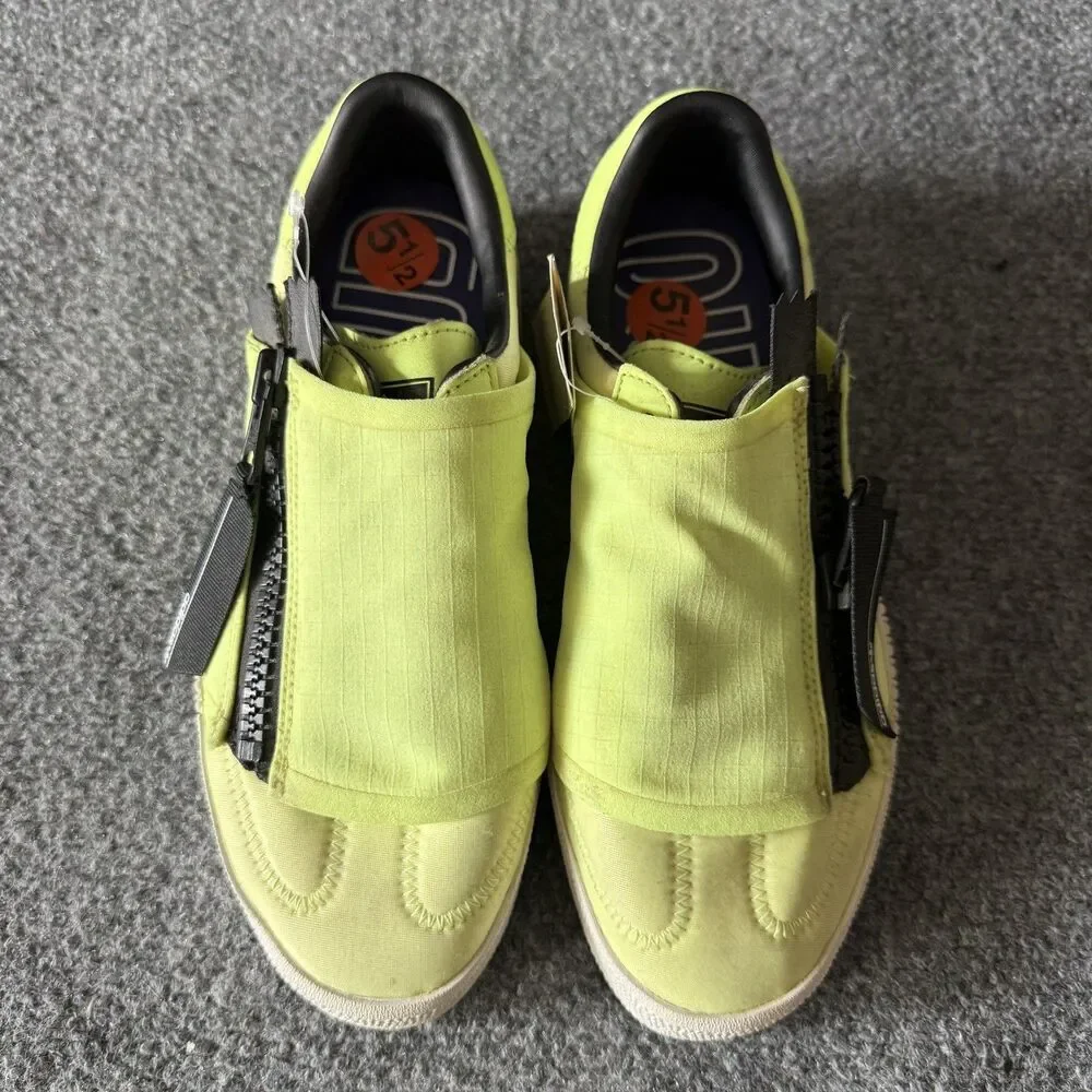 adidas Green Zip-Up Sneakers Women’s US 5.5 UK 4 EU 36 2/3 Synthetic EF5089
